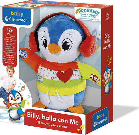 Gioco Bambini Clementoni Baby - Billy Balla Con Me Gioco Peluche Interattivo Parlante Con Canzoncine E Filastrocche per Bambini 9+ Mesi Peluche Colorato 17676 Giochi e giocattoli/Peluche/Animali di peluche Sanitaria Gioia del Bimbo - Villa San Giovanni, Commerciovirtuoso.it