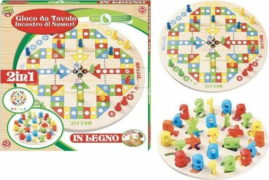 Gioco-Educativo-Incastro-Numeri-2in1-In-Legno-Da-Tavolo-Giocattolo-Gioco-Bambini