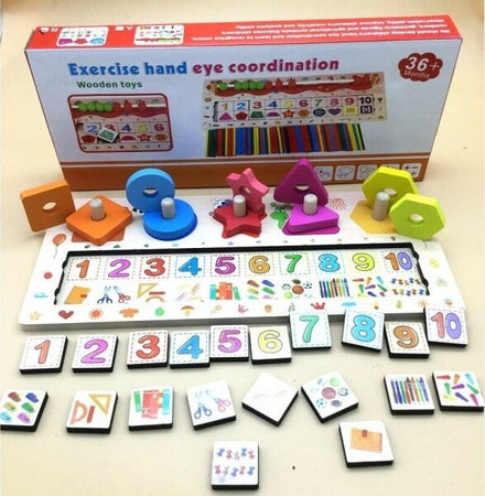 Gioco-Puzzle-Multi-Funzionale-Imparare-Coordinazione-Occhi-Puzzle-Bambini