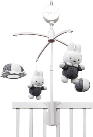 Giostrina Miffy Knitted Music Mobile Grigia Prima infanzia/Attività e intrattenimento/Acchiappasogni e giochi da appendere La Casa Del Bebè - Napoli, Commerciovirtuoso.it