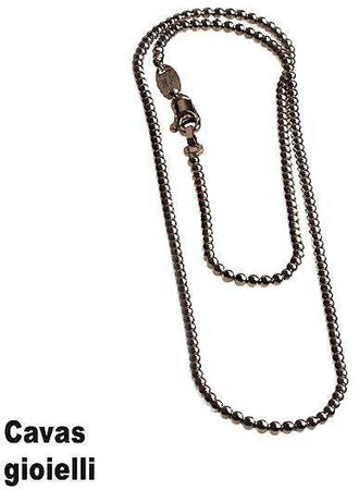 Girocollo tutto con sfere in argento 925