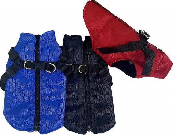 Giubbotto-Gilet-Vestiti-Cane-Taglia-L-Con-Pettorina-Incorporata-Inverno-Animale