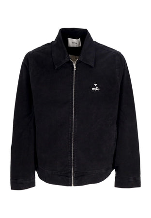 ARTE Giubbotto Jeans Uomo Heart Logo Jacket Black da uomo
