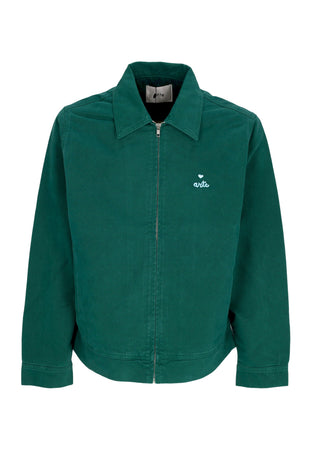 ARTE Giubbotto Jeans Uomo Heart Logo Jacket Green da uomo