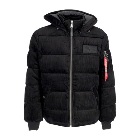 ALPHA INDUSTRIES Giubbotto Uomo Puffer Cord Black da uomo