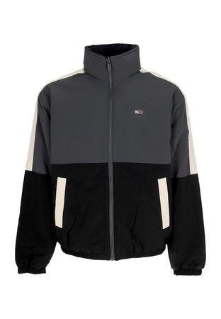 Tommy Hilfiger Giubbotto Uomo Reversible Teddy Jacket Black/multi da uomo