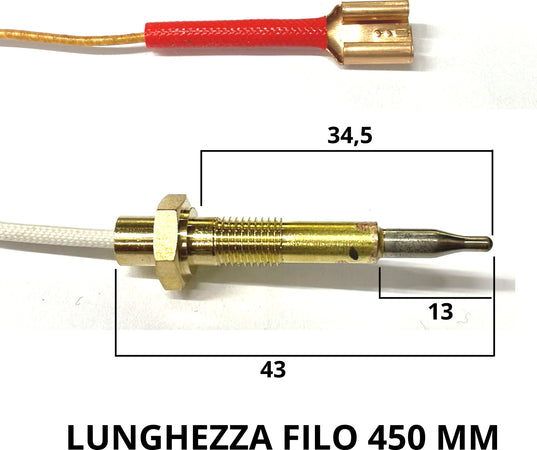 GLEM GAS TERMOCOPPIA SICUREZZA CUCINA GAS PER BRUCIATORE TRIPLA CORONA Casa e cucina/Utensili da cucina/Bruciatori da cucina Rossi Ricambi - Venetico Marina, Commerciovirtuoso.it