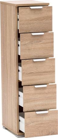 GLICH---cassettiera-5-cassetti-Marrone-chiaro-Milani-Home