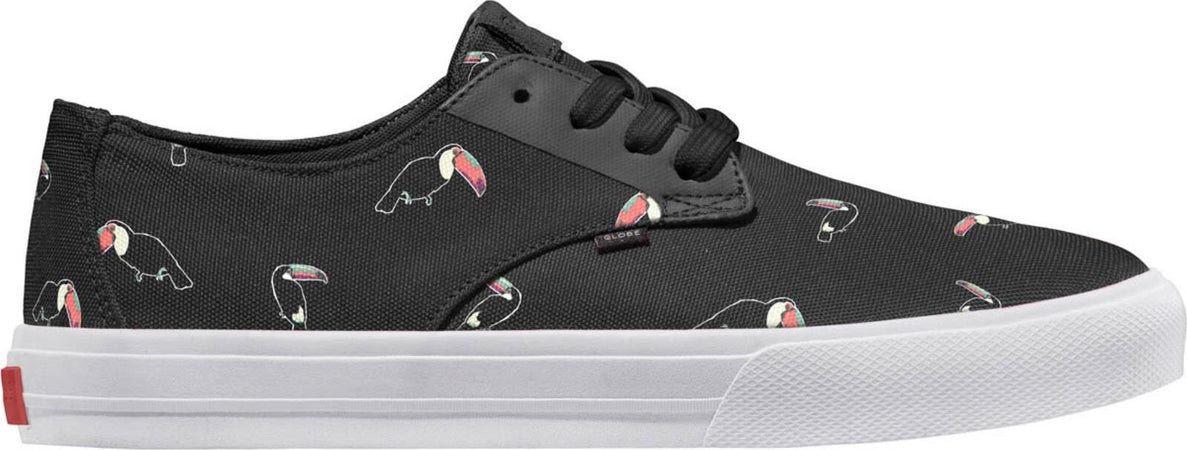 Globe Senaker Uomo Nere Tucano Uomo Motley Lyt Shoes Black Toucan/white Scarpe da Skateboard Sport e tempo libero/Sport/Mobilità urbana/Skateboard/Calzature/Scarpe da Skateboard da uomo Snotshop - Roma, Commerciovirtuoso.it