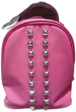 Gm Zaino Donna Nuovo Borchie Borchiata Zainetto Pelle Casual Rosa Franco Cosimo Panini