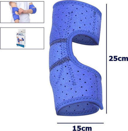 Gomitiera-Fascia-Elastica-Supporto-Tutore-Per-Gomito-Anallergico-Bambini-Blu-S