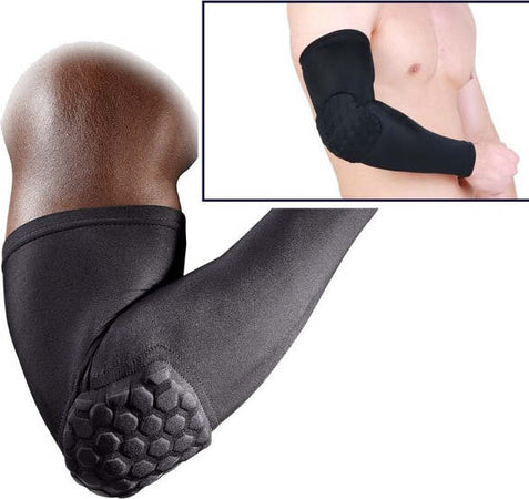 Gomitiera-Fascia-Per-Gomito-Manicotto-Compressione-Con-Protezione-Hex-Xl-Nero