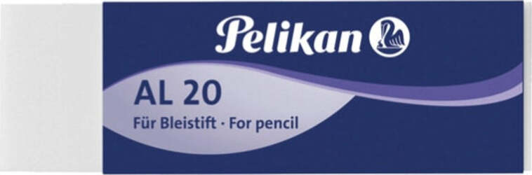 Gomma AL20 - bianca per matita - Pelikan - conf. 20 pezzi Cancelleria e prodotti per ufficio/Penne matite scrittura e correzione/Correttori e gomme/Gomme Eurocartuccia - Pavullo, Commerciovirtuoso.it
