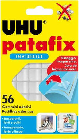 Gommini-adesivi-Uhu-Bostik-34992-Patafix-Trasparente
