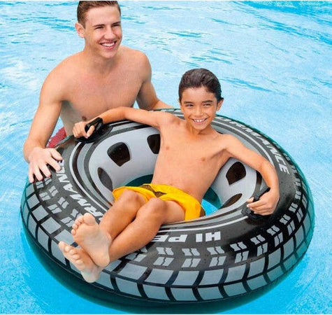 Gonfiabile-A-Forma-Di-Pneumatico-Ciambella-Ruota-114-Cm-Per-Mare-Piscina