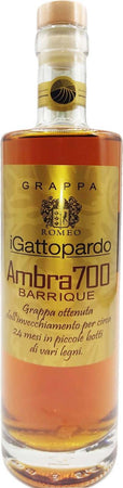 Grappa Ambra 700 Gattopardo Romeo 50ml Invecchiamento 24 Mesi Blend Di Vitigni Autoctoni Siciliani Grappa Tipici & Food - Bronte, Commerciovirtuoso.it