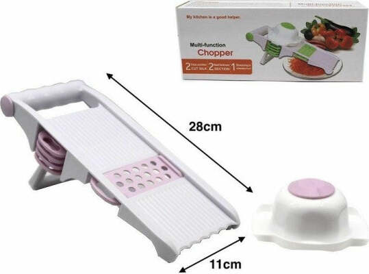 Grattugia-Affettatrice-Multiuso-5in1-Lame-Mandolina-Frutta-Verdura-Formaggi