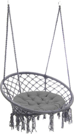 GREDY---sedia-sospesa-rotonda-cm-tondo-80/60x120-h-Grigio-scuro-Milani-Home