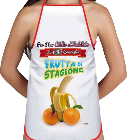 Grembiule Dello Chef Per Il Tuo Addio Al Nubilato Lo Chef Consiglia Frutta Di Stagione Divertente Grembiule regalo addio al Celibato Salute e cura della persona/Erotismo e contraccezione/Sex toys/Gadget per addio al nubilato e al celibato Kondorama - Martinsicuro, Commerciovirtuoso.it