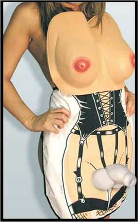 Grembiule Sexy Trans regalo divertente addio al nubilato e celibato con immagine donna sexy trans Salute e cura della persona/Erotismo e contraccezione/Sex toys/Gadget per addio al nubilato e al celibato Kondorama - Martinsicuro, Commerciovirtuoso.it