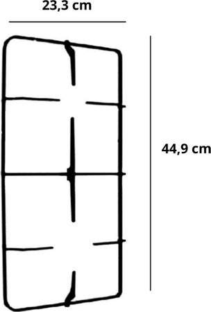 Griglia 2 fuochi cucina a gas Ariston Indesit 44,9 X 23,3 cm. C00042456 - P0270 Casa e cucina/Grandi elettrodomestici/Accessori e parti di ricambio/Ricambi e accessori per piani cottura/Griglie per piani cottura Rossi Ricambi - Venetico Marina, Commerciovirtuoso.it