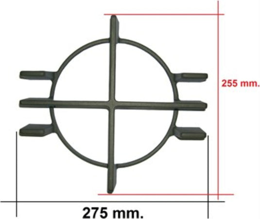 Griglia-cucina-1-fuoco-in-ghisa-piano-cottura-Rex-Electrolux-diametro-cm-20,5