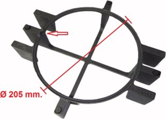 Griglia-cucina-1-fuoco-in-ghisa-piano-cottura-Rex-Electrolux-diametro-cm-20,5