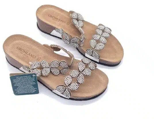 GRUNLAND Ciabatta donna Anin Argento