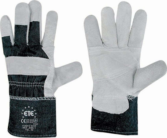 Guanti da lavoro palmo in fiore di pelle suina con dorso in tela tg 10 Fai da te/Sicurezza e protezione/Attrezzature per sicurezza sul lavoro/Guanti/Guanti da lavoro La Zappa - Altamura, Commerciovirtuoso.it