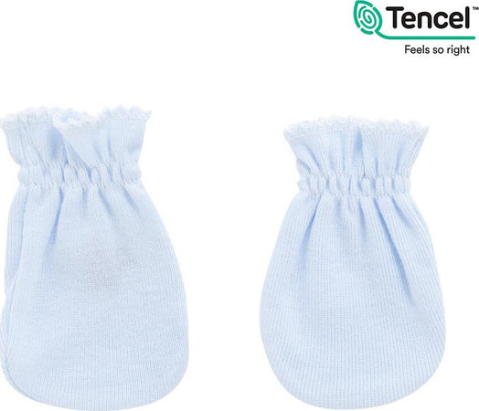 Guanti per Neonato Tencel Azzurro Moda/Prima infanzia/Abbigliamento/Accessori per bambino/Guanti e manopole La Casa Del Bebè - Napoli, Commerciovirtuoso.it