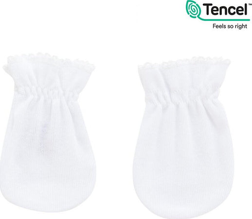 Guanti per Neonato Tencel Bianco Moda/Prima infanzia/Abbigliamento/Accessori per bambina/Guanti e manopole La Casa Del Bebè - Napoli, Commerciovirtuoso.it