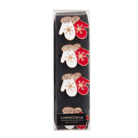 Portatovaglioli decorativo di Natale decorazione natalizia set da 4 pezzi