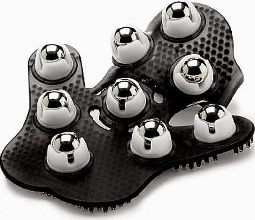 Guanto con Rulli per Massaggi Massage Glove - Black Guanto Da Massaggio Con Rulli Colore Nero Salute e cura della persona/Benessere/Massaggi e relax/Strumenti per i massaggi manuali/Palle per massaggi Kondorama - Martinsicuro, Commerciovirtuoso.it