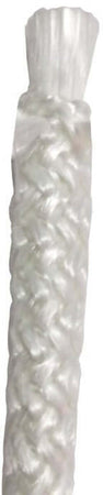 Guarnizione Di Tenuta Artica Bianca (Trecciatura In Fili Di Vetro) Diametro 12Mm, Resistente Fino A 750°C.