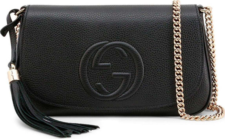 Gucci-Borsa-Soho-Nera-Donna-Logo-Pelle-Cellarius-Modello-536224-A7M0G-1000-da-donna
