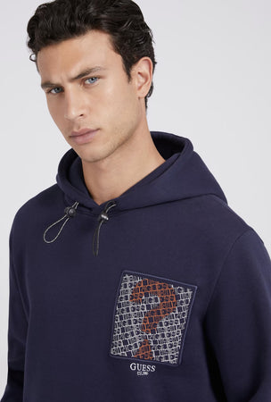 Guess-Front-patch-Felpa-Con-Cappuccio-Uomo-Felpa-Blu-Maxi-Logo-Guess