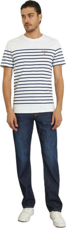 Guess-t-shirt-bianca-blu-a-righe-M4GI33-KC6X1