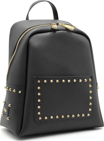 Gum Zn1753 Zaino Da Donna Gum Design by Gianni Chiarini Nero Zainetto Casual 1 Manico E Spallacci in Pelle Regolabili Dettaglio Borchie Dorate Zaino Con Zip E Tasca Esterna 26x29x13 Moda/Valigie borse e accessori da viaggio/Zaini/Zaini Casual Starbag - Gaeta, Commerciovirtuoso.it