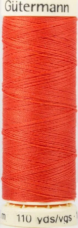 GUTERMANN---100mt---FILO-PER-CUCITO-100%-POLIESTERE---COLORE-ARANCIONE-VIVO-155