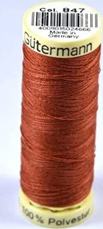GUTERMANN---100mt---FILO-PER-CUCITO-100%-POLIESTERE---COLORE-ARGILLA-DI-SEDONA-847