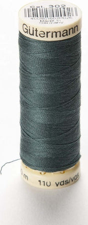 GUTERMANN---100mt---FILO-PER-CUCITO-100%-POLIESTERE---COLORE-VERDE-SCURO-302