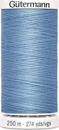 GUTERMANN---250mt---FILO-PER-CUCITO-100%-POLIESTERE---COLORE-AZZURRO-143