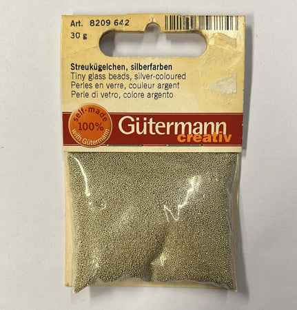 GUTERMANN---PERLE-DI-VETRO-COLORE-ARGENTO-30GR