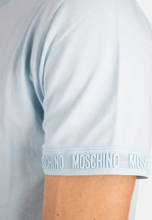 moschino T-SHIRT BANDA LOGATA da uomo