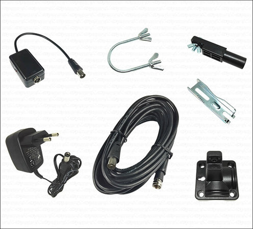 Antenna TV Digitale Terrestre UHF esterna amplificata portatile per camper XORO HAN 600