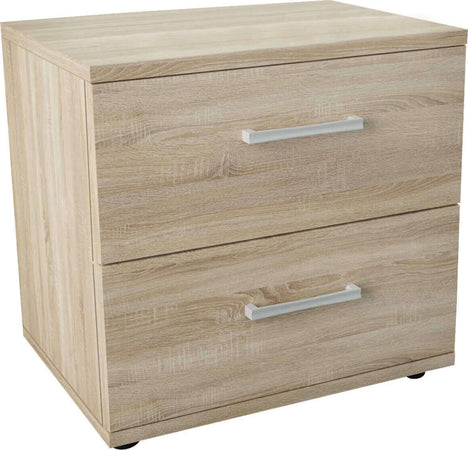 HARALD---comodino-2-cassetti-moderno-Quercia-Chiaro-Milani-Home