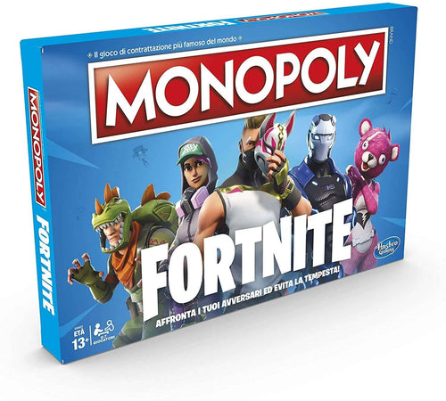 Hasbro E6603103 Monopoly Fortnite Gioco da Tavolo, 13 anni+, Per 2-7 Giocatori- Versione in Lingua Italiana