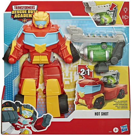 Hasbro Transformers Rescue Bots Hot Shot 2in1 Gioco per Bambini Da Robot a Veicolo