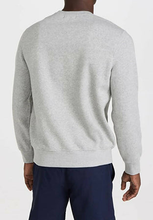 Ralph Lauren Felpa Uomo Polo Bear Fleece Sweatshirt Girocollo Grigia Senza Cappuccio Felpa Polo Orsetto Multicolore