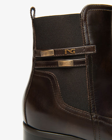 NeroGiardini Donna Stivaletti in Pelle e tessuto